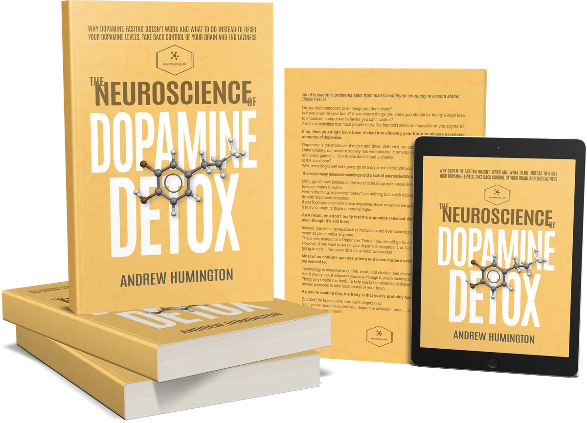 The Neuroscience of Dopamine Detox, book and tablet